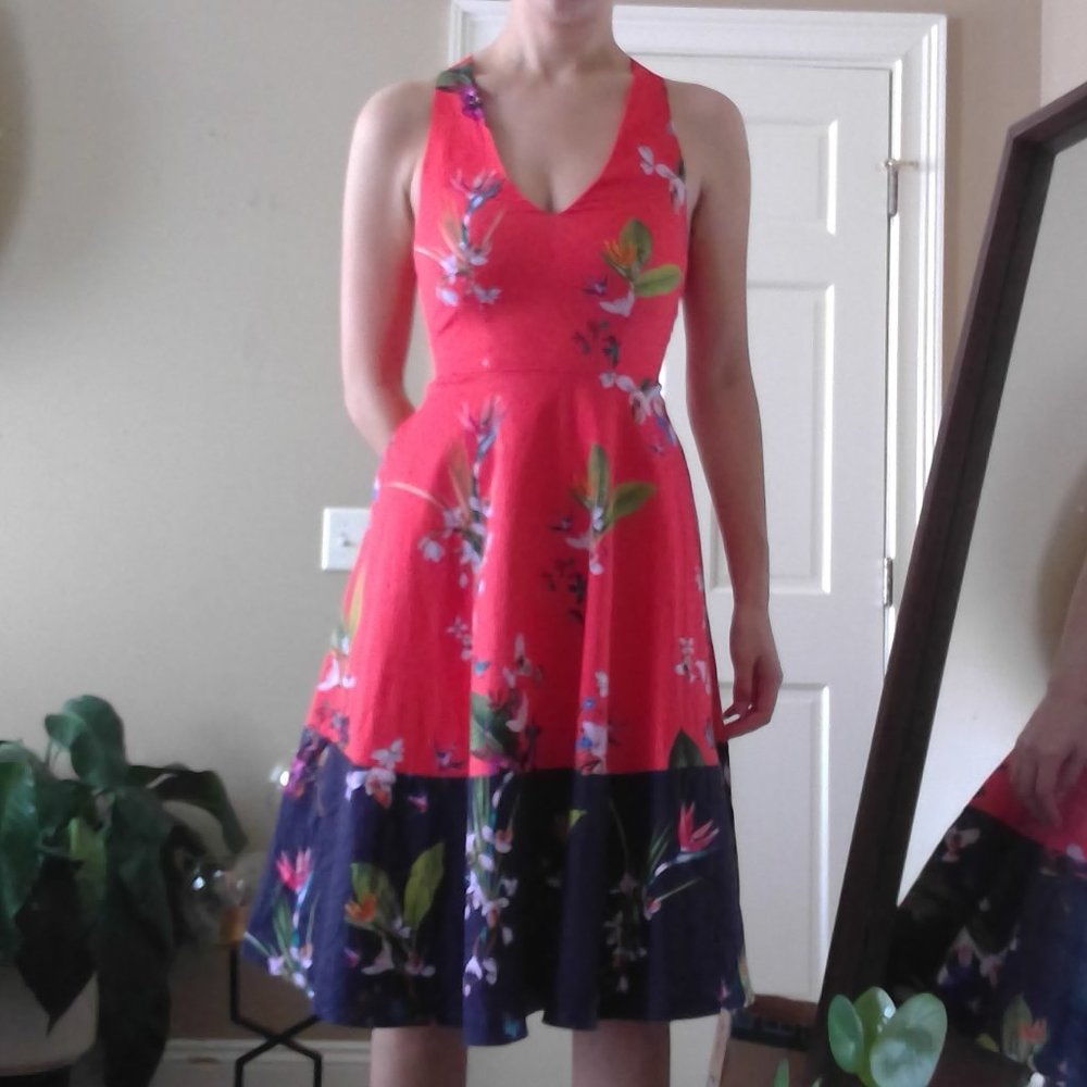 Ted Baker Orange Floral Dress